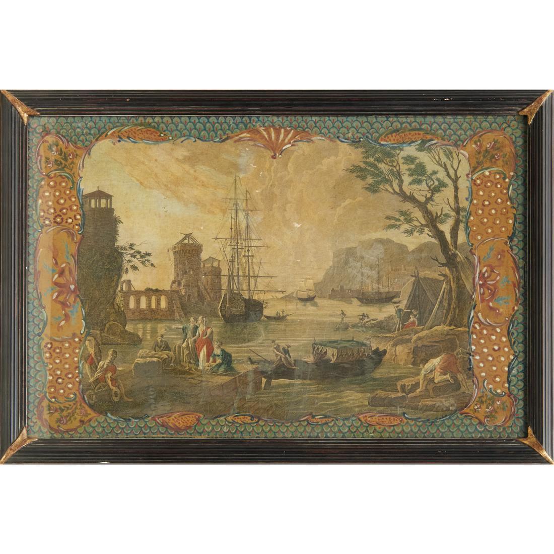 Hand-colored and enhanced engraving (1 of 6)