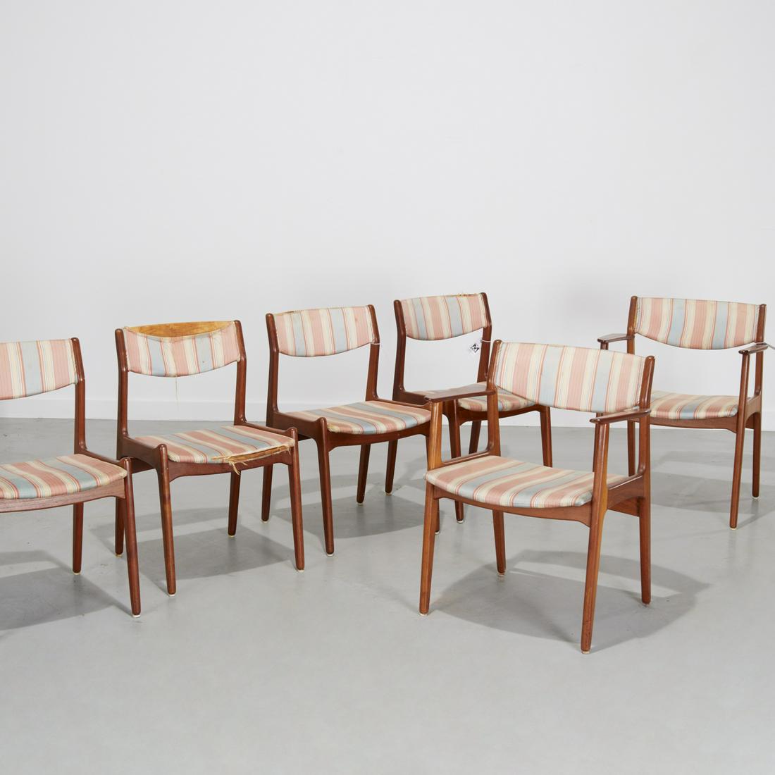Set (6) Danish Modern teak dining chairs (1 of 7)