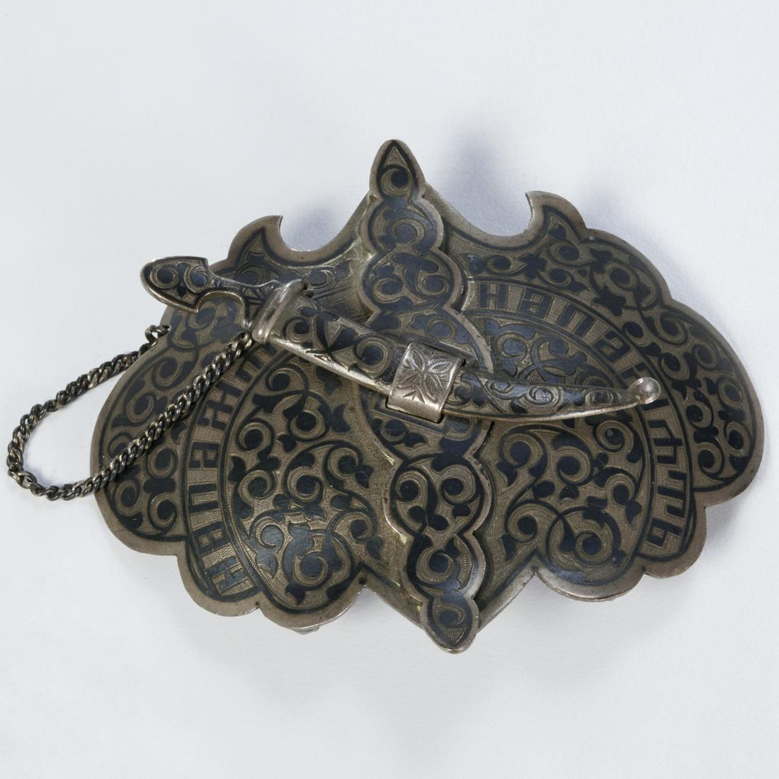 Russian .84 niello silver buckle (1 of 6)