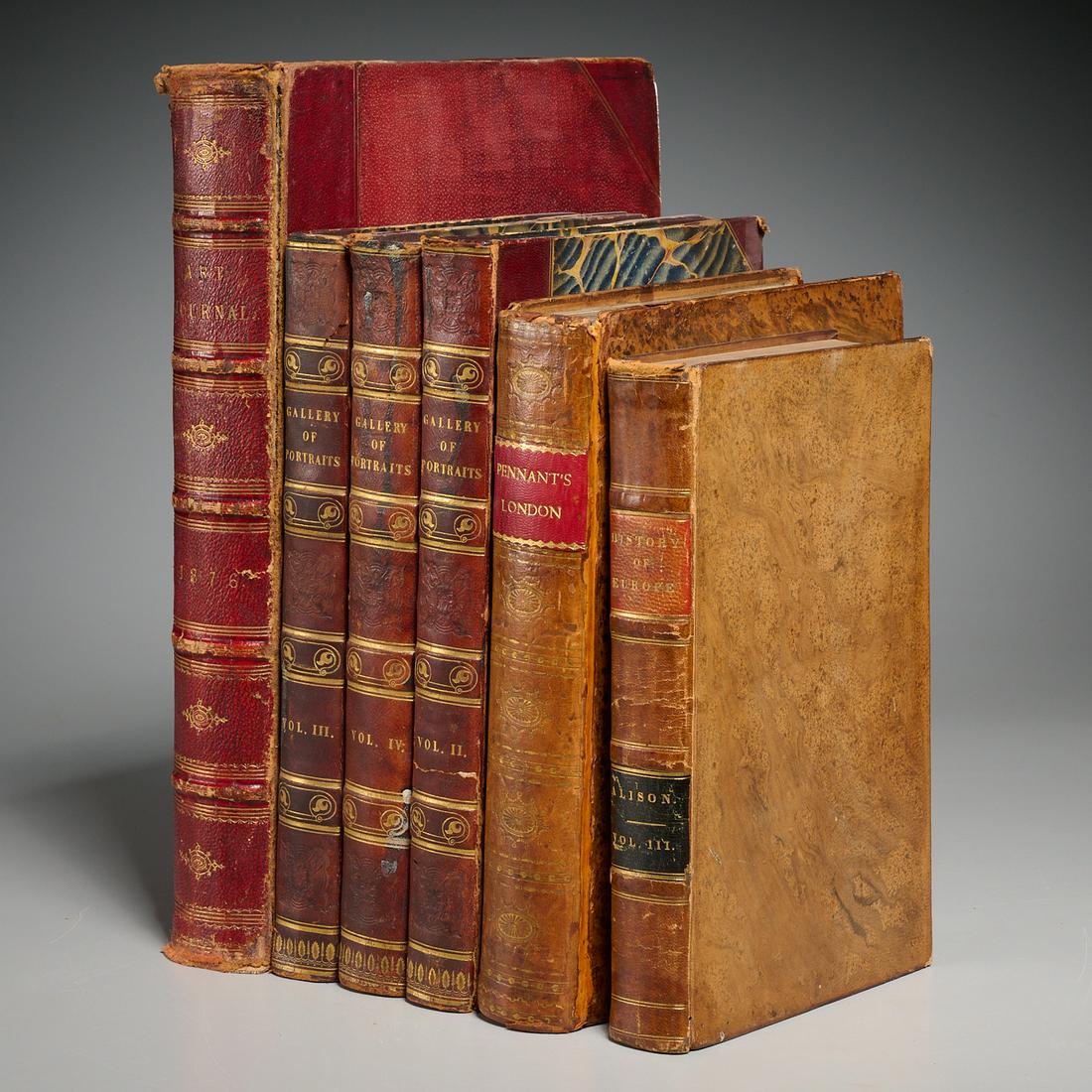 England and Europe, (6) antique vols. (1 of 9)