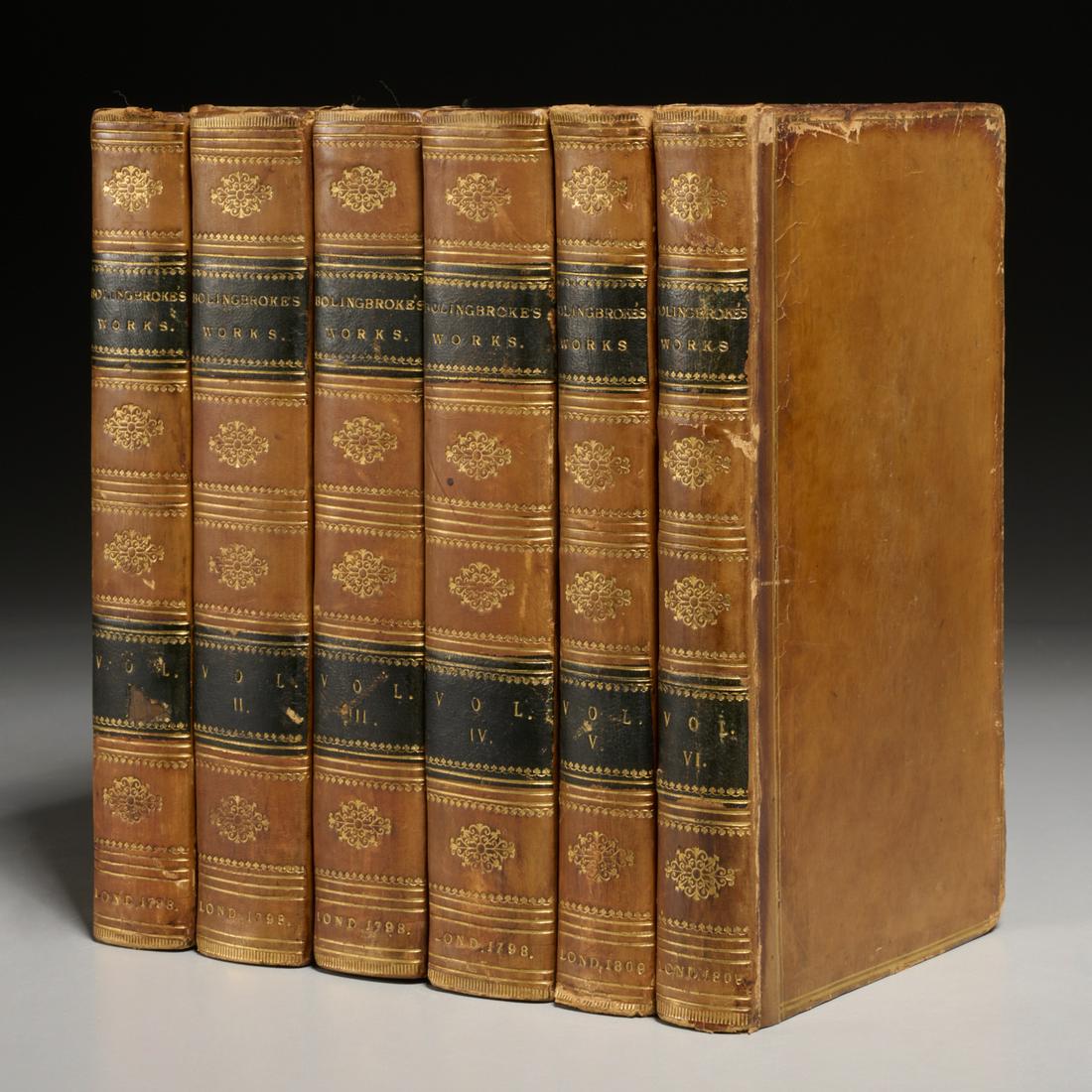 The Works of Lord Bolingbroke, (6) vols., 1798: The Works of Lord Bolingbroke, (6) vols., 1798, Gilbert Parke. Letters and Correspondence, Public and Private, of The Right Honorable Henry St. John, Lord Visc. Bolingbroke; during the time he was Sec