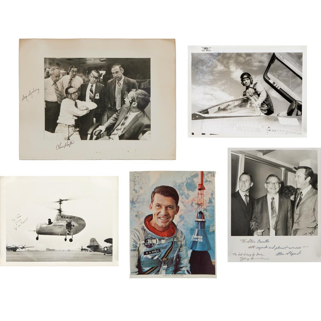 (5) Autographs incl. Wally Schirra, Alan Shepard (1 of 13)