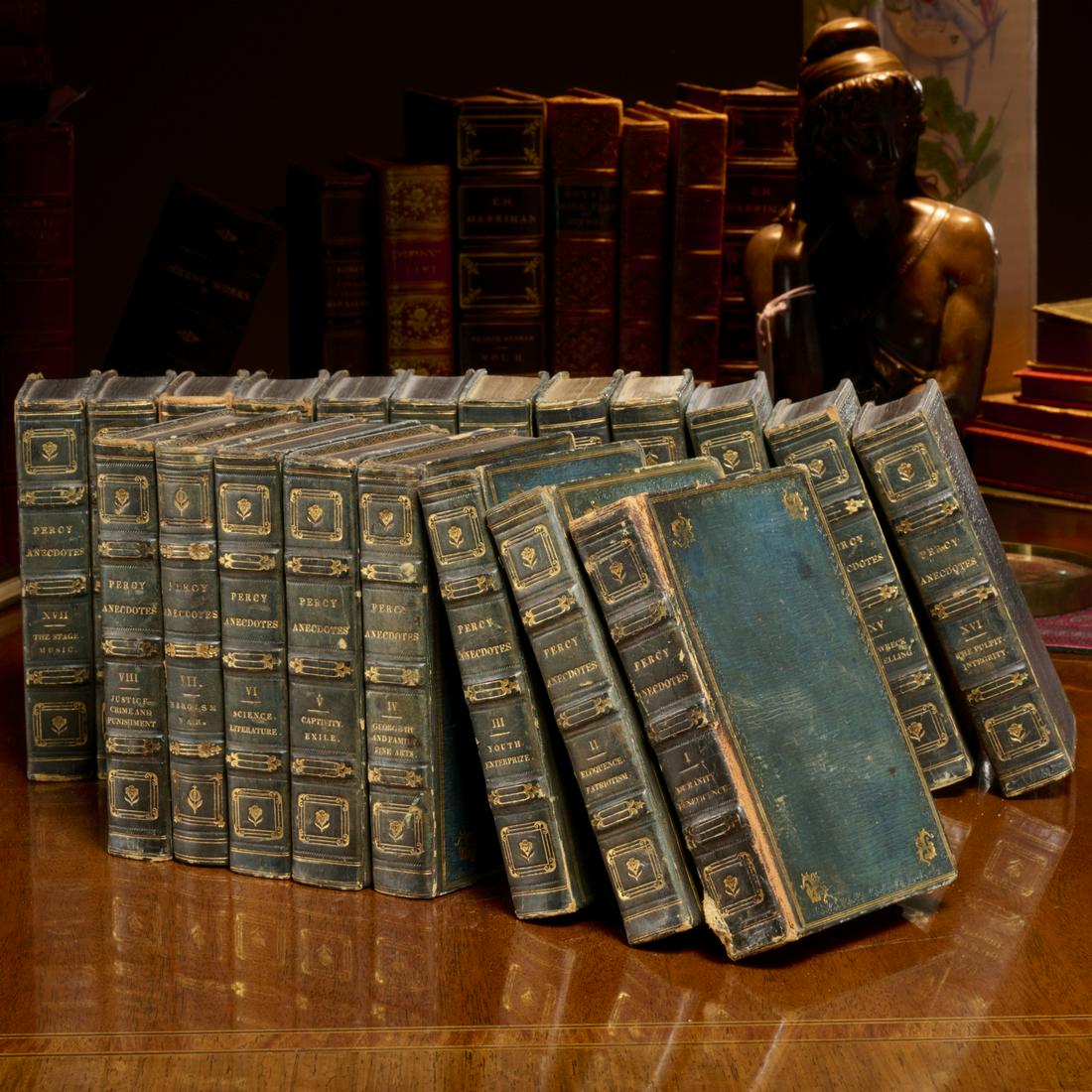 The Percy Anecdotes, (20) leather vols., 1823 (1 of 6)