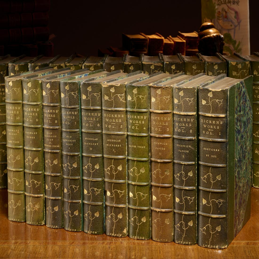 Works of Charles Dickens, (30) vols., Riviere (1 of 9)