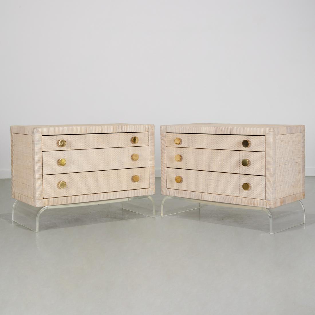 Bielecky Bros., cane, lucite chests of drawers (1 of 8)