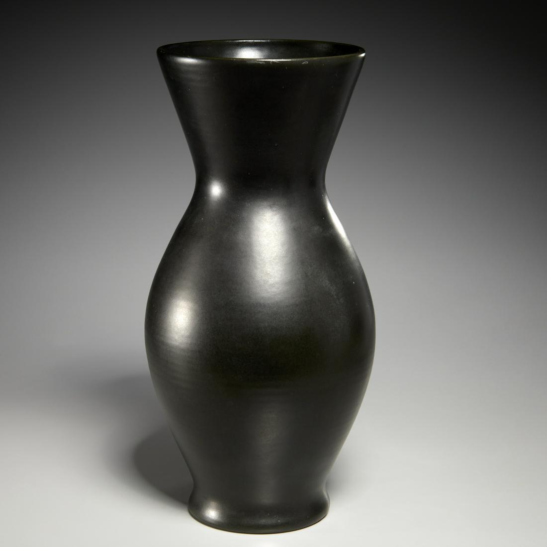 Pol Chambost, large black glaze vase (1 of 8)