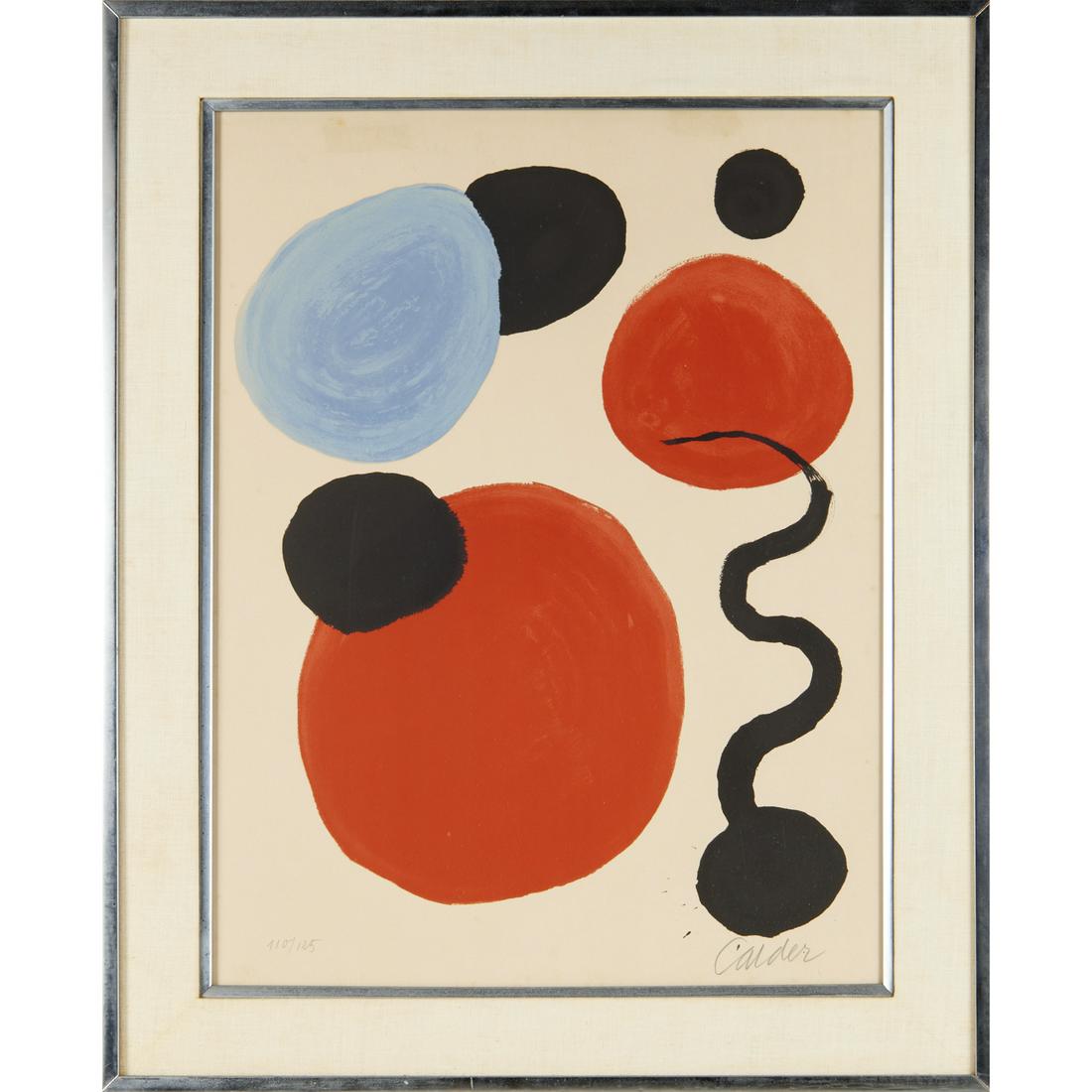 Alexander Calder, color lithograph, 1969 (1 of 9)