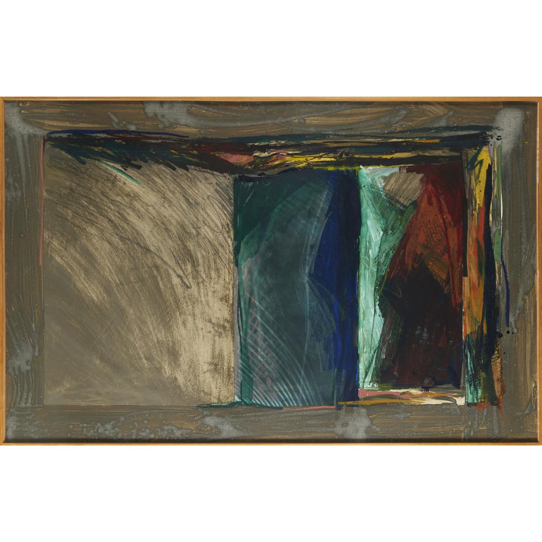 Laddie John Dill, large mixed media on paper, 1980 (1 of 8)