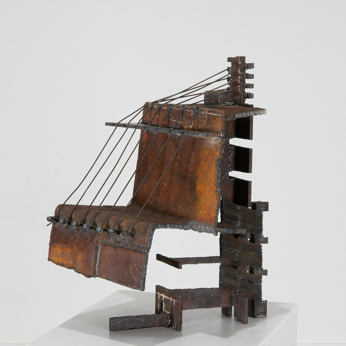 Jenny Lee, patinated steel sculpture, 1987 (1 of 10)