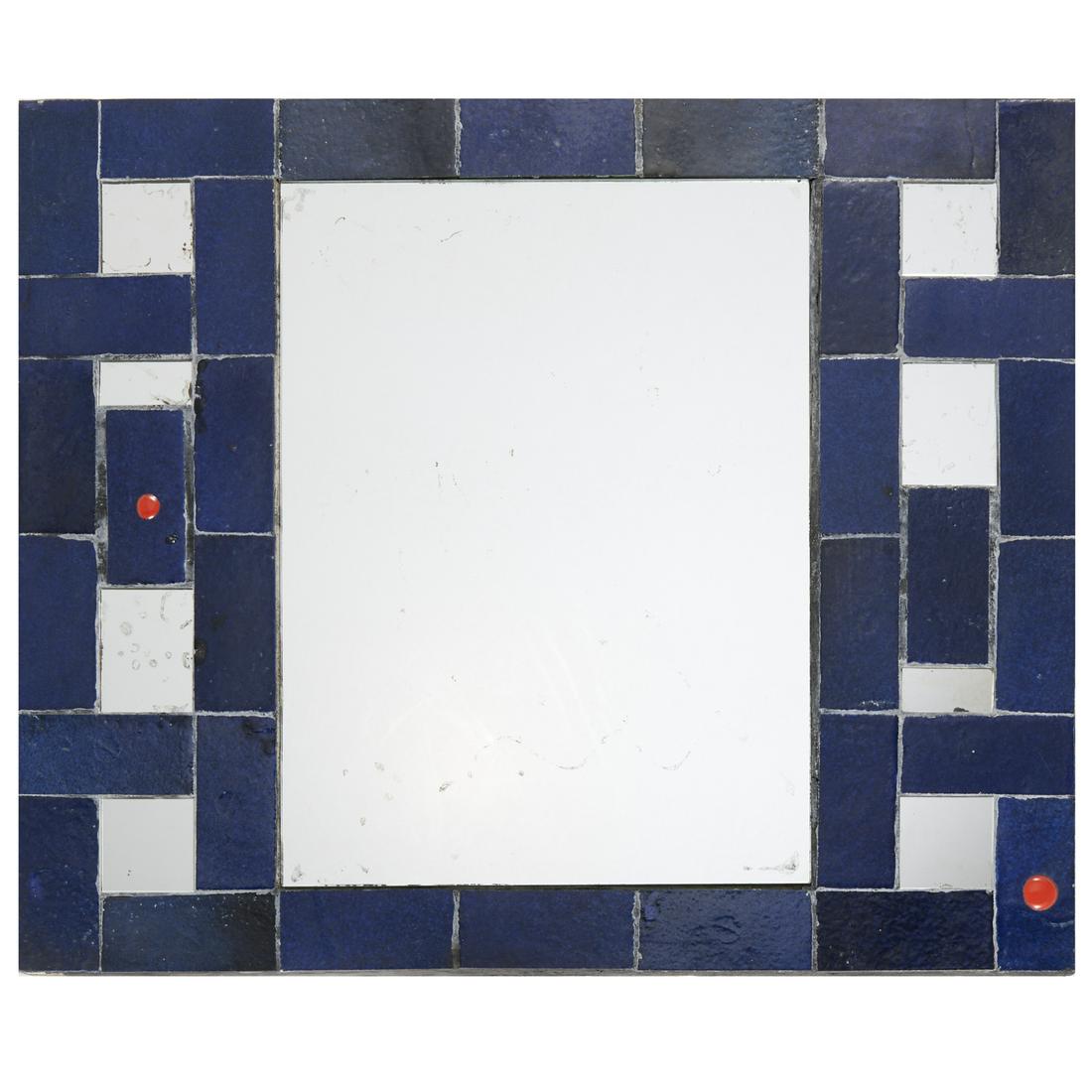 Else Fischer-Hansen, rare tile mirror, 1965 (1 of 8)