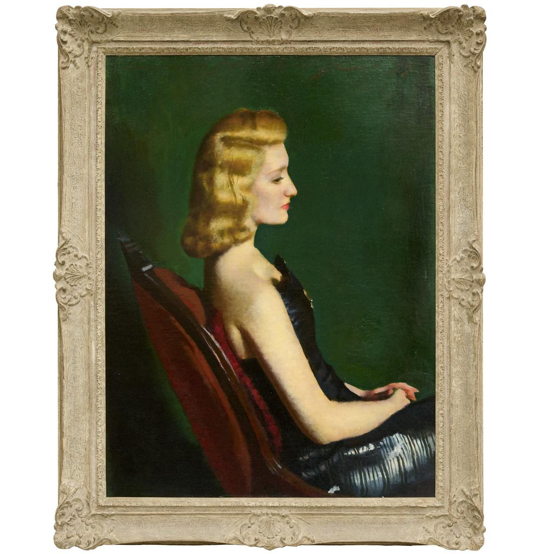 Edward Strawbridge, oil on canvas, ex-Rosenbach (1 of 10)