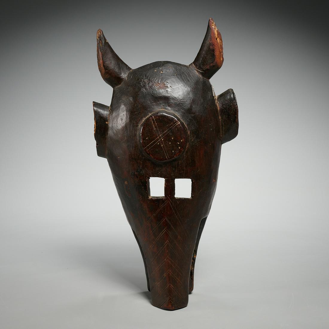 Bamana Peoples, Kore Society hyena mask (1 of 6)