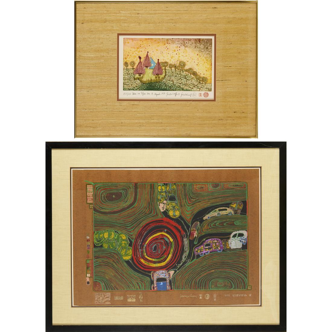 F. Hundertwasser, etching and screenprint (1 of 10)