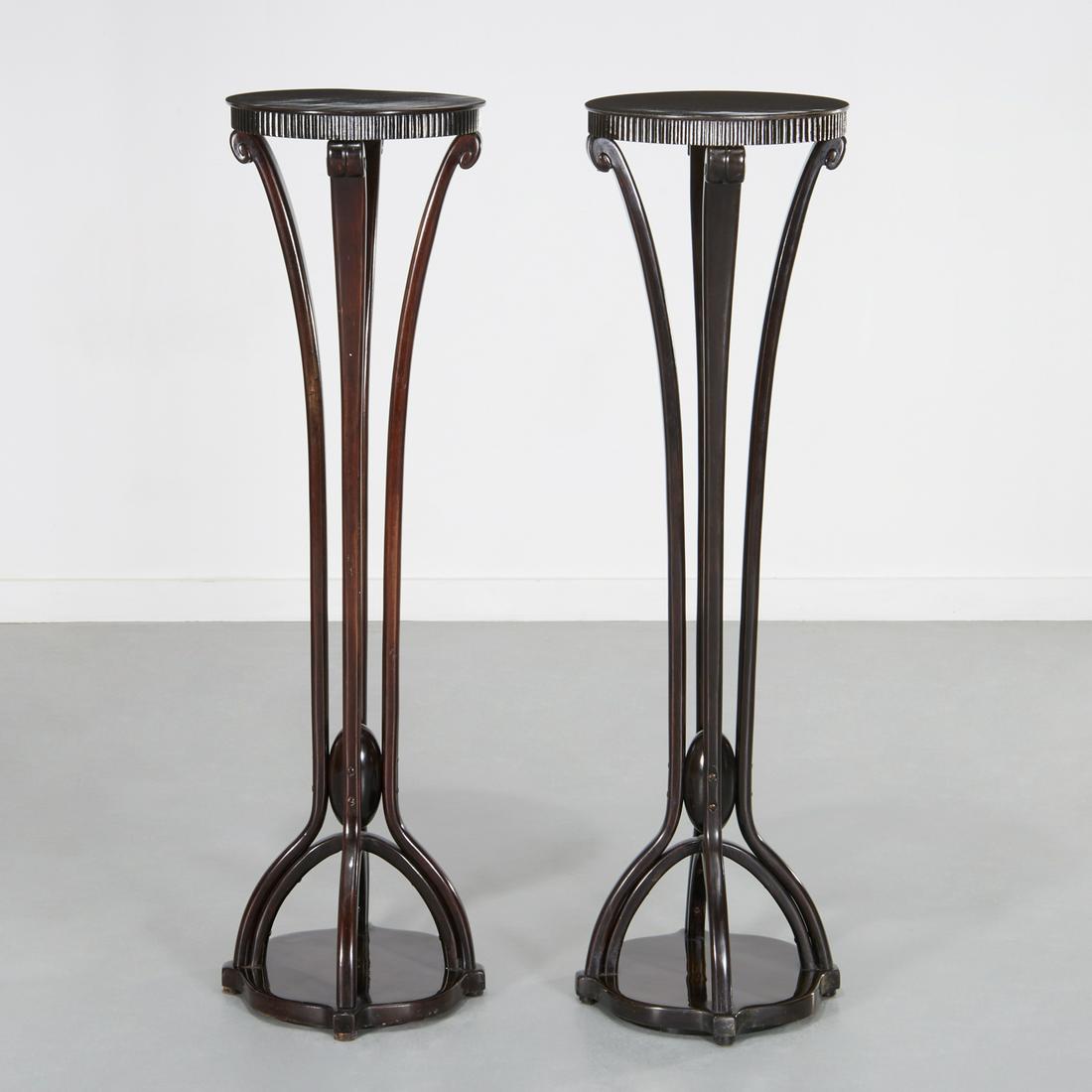 Otto Prutscher, pair bentwood flower stands (1 of 7)