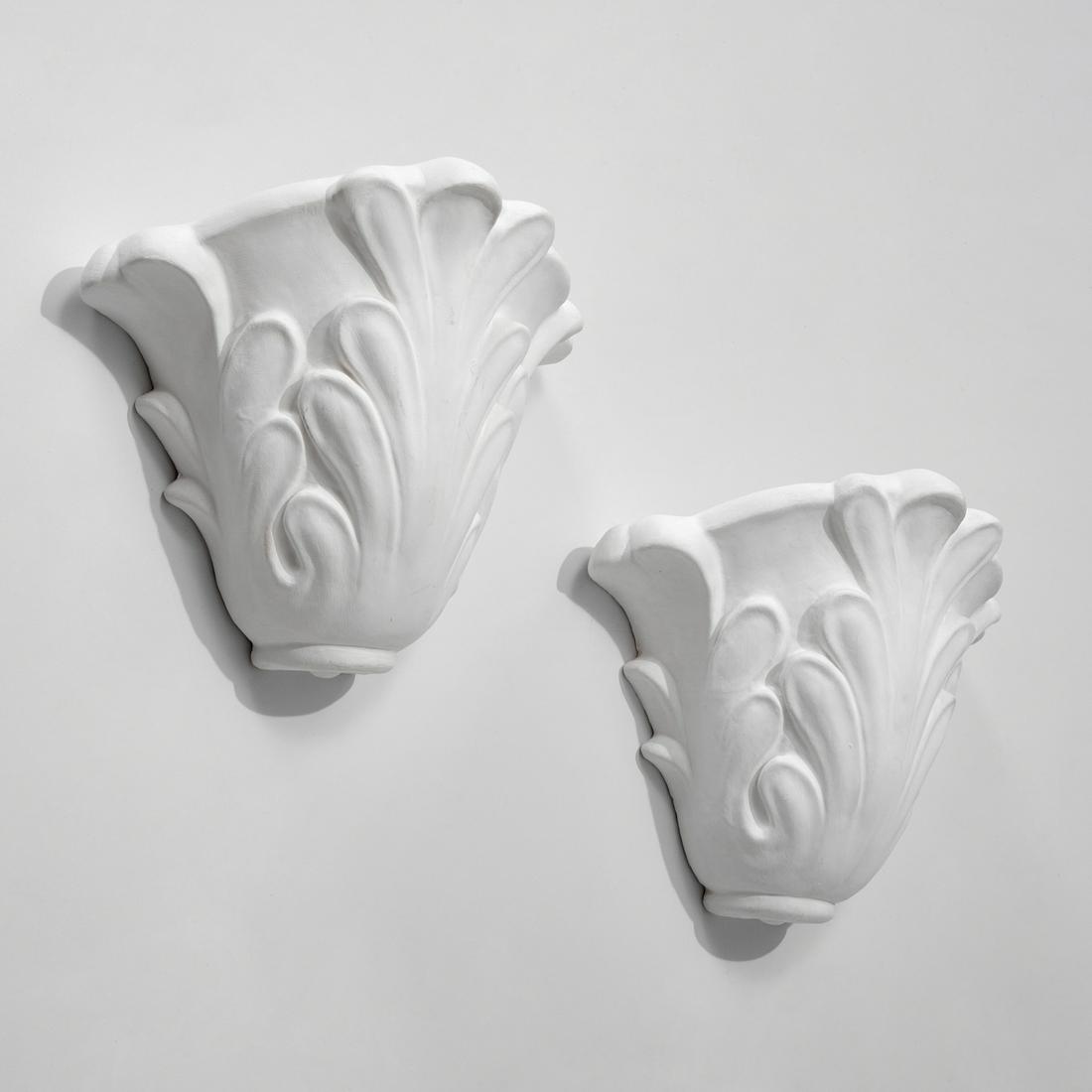 Serge Roche (style), painted plaster sconces (1 of 6)