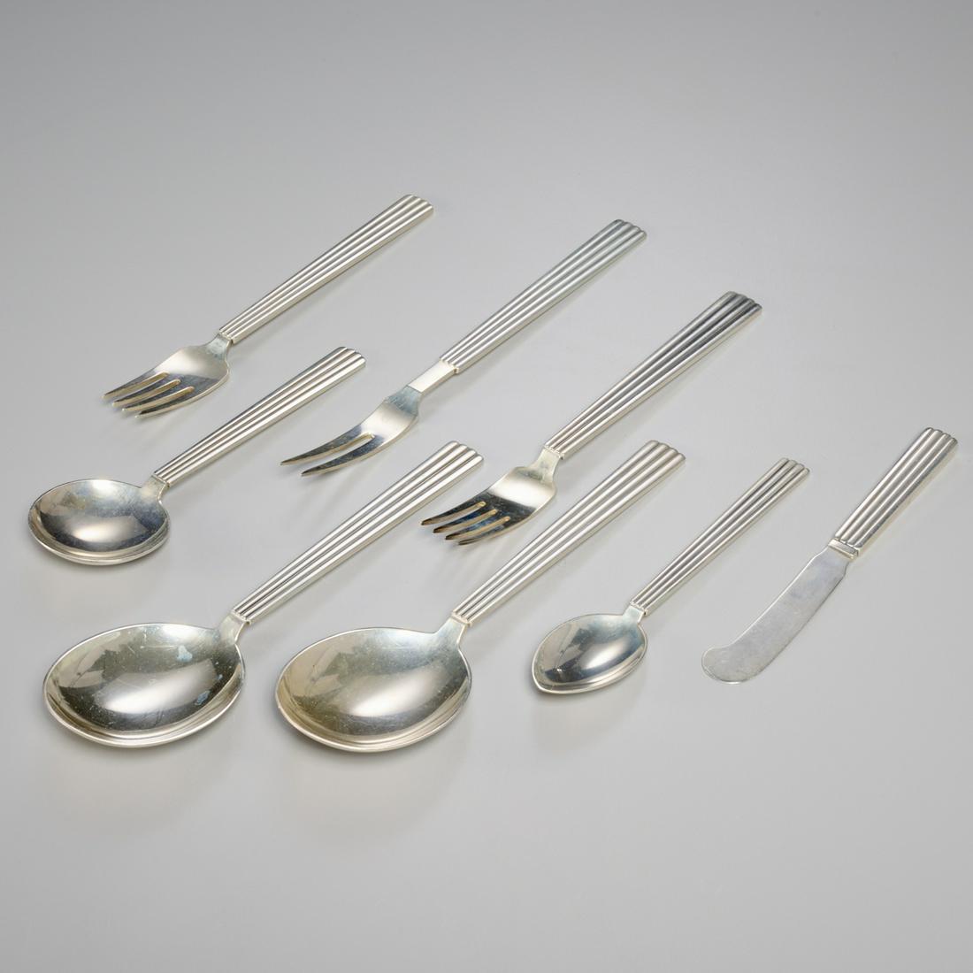 Georg Jensen, 'Bernadotte' flatware service (1 of 8)