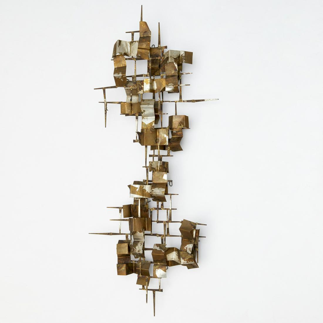 William Bowie, gilt metal wall sculpture (1 of 6)