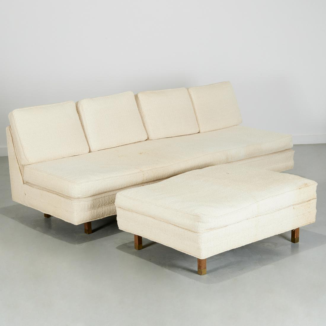 Harvey Probber, four-seat sofa and ottoman (1 of 7)
