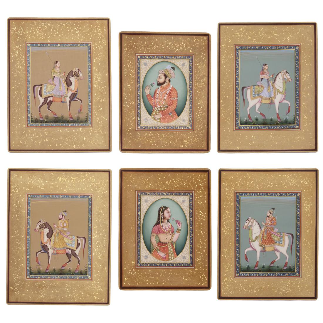 Mughal School, (6) court portraits (1 of 11)
