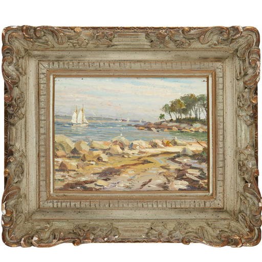 Wayne Morrell, Oil On Canvasboard, 1966