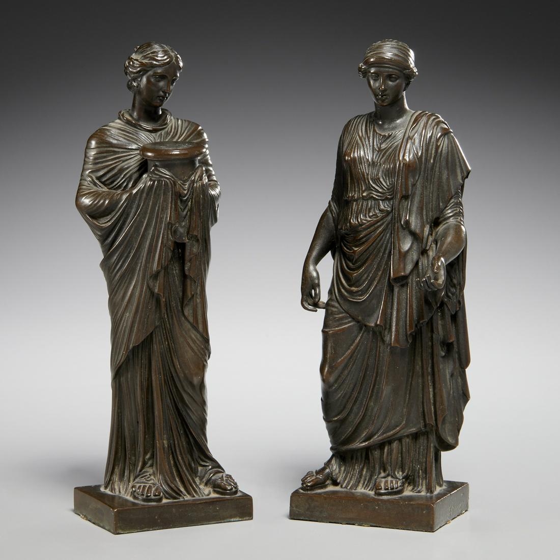 Pair Grand Tour bronze cabinet figures (1 of 7)