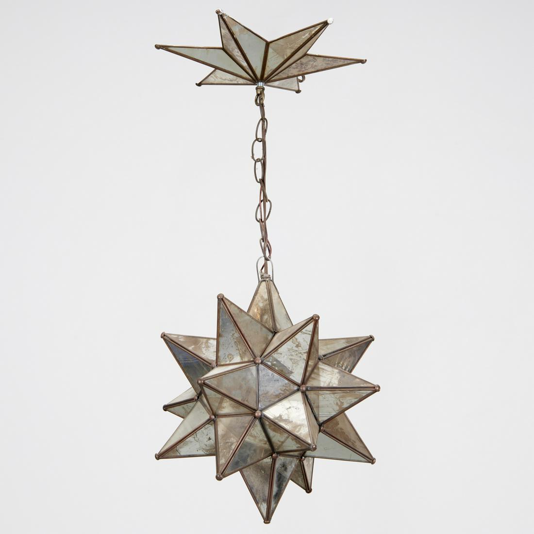 Moravian star mirrored ceiling pendant (1 of 5)