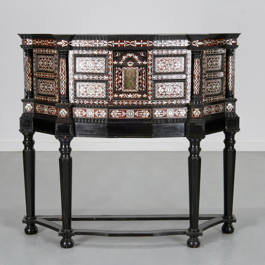 Spanish Colonial inlaid Mueble Enconchado (1 of 9)