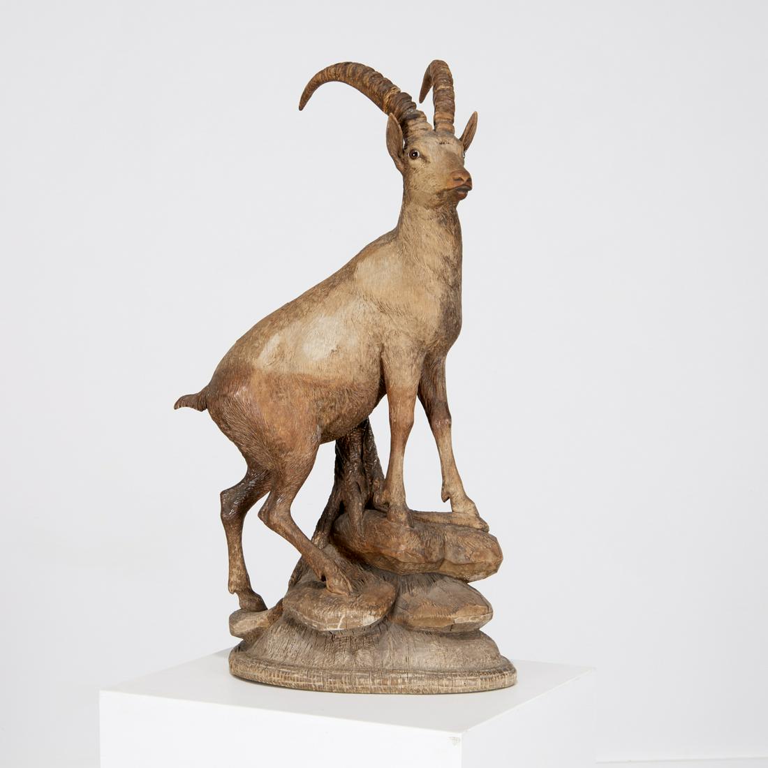 Large Black Forest model of a mountain goat (1 of 12)