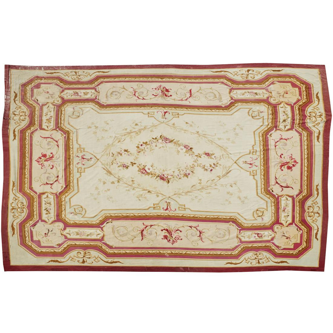 Palace size Aubusson tapestry carpet (1 of 10)