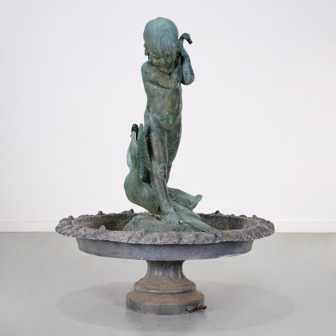 Edward Henry Berge, large bronze fountain (1 of 11)