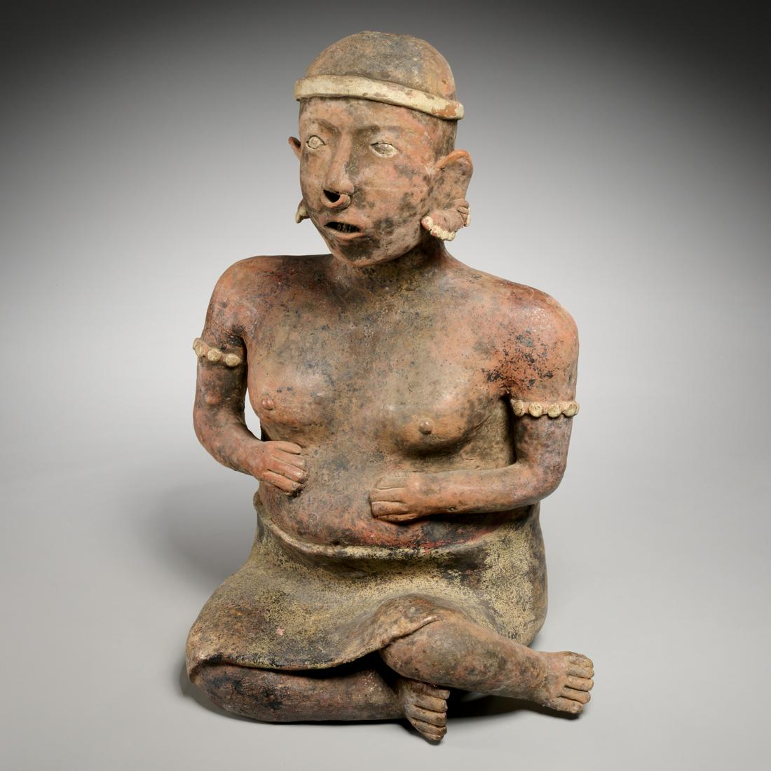 Large Nayarit seated female figure (1 of 6)