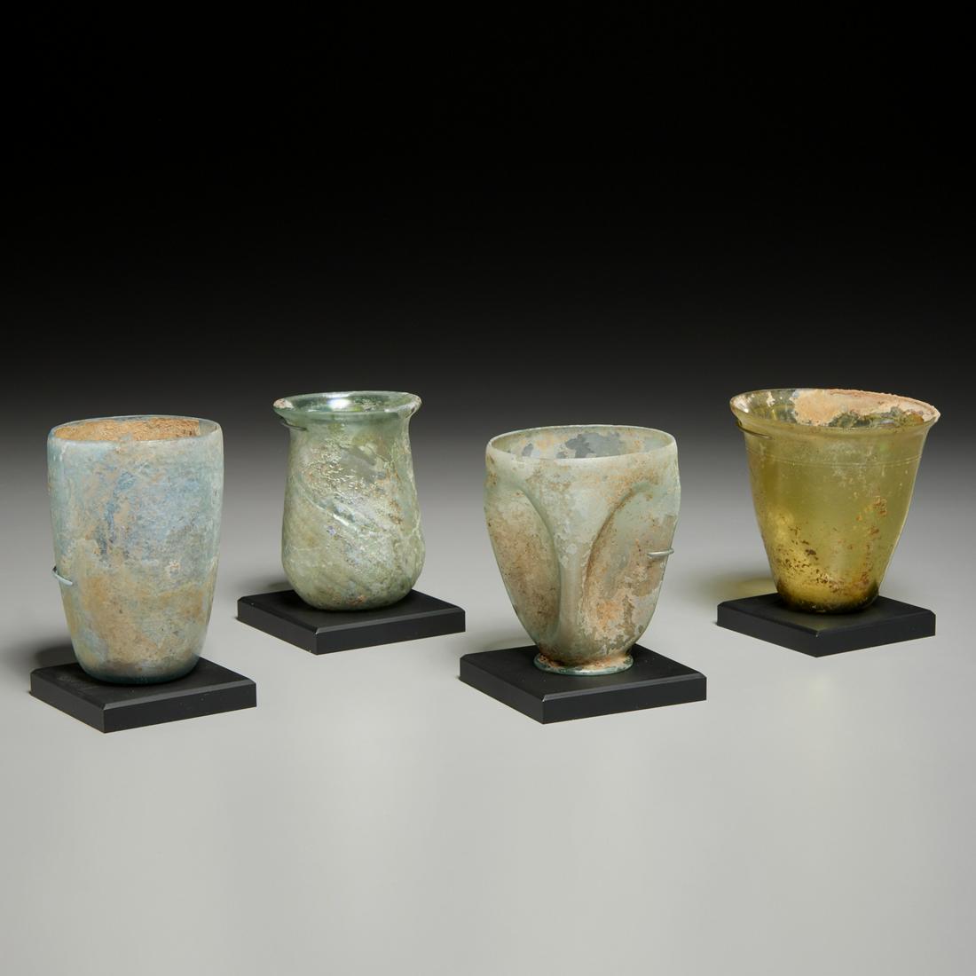 Collection (4) Roman glass vessels (1 of 9)
