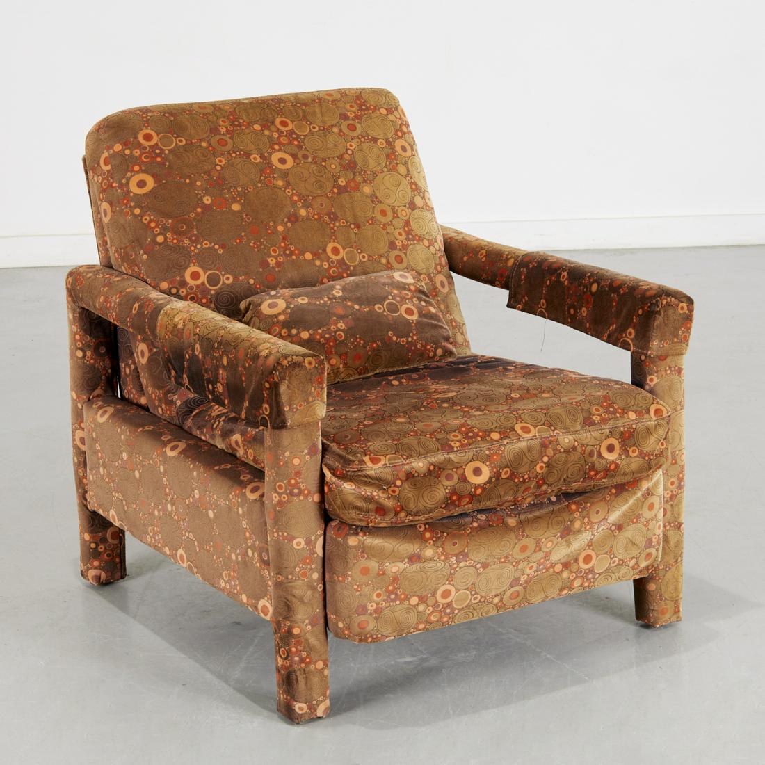 Barcalounger in Jack Lenor Larsen style fabric (1 of 8)