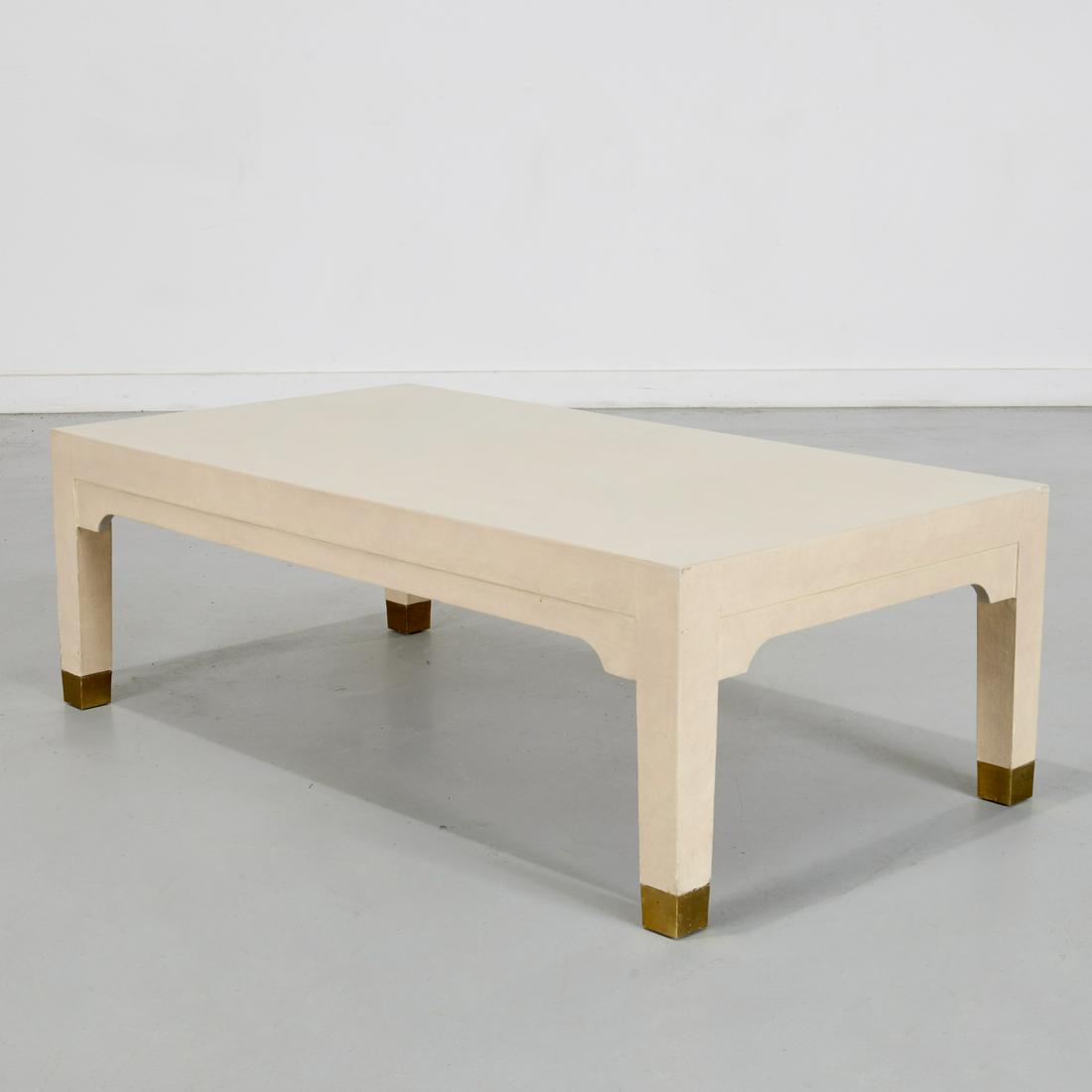 Karl Springer style lacquer coffee table (1 of 6)