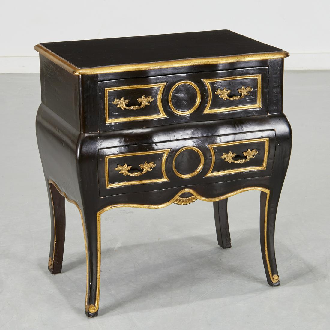 Regence style black lacquered and gilt commode (1 of 6)