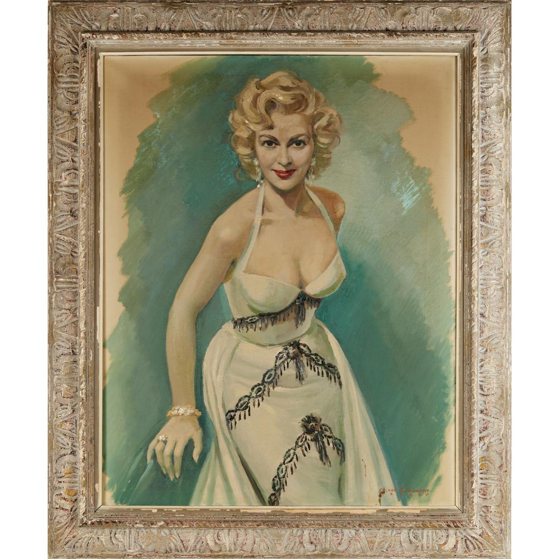 J.D. Van Caulaert, oil on canvas portrait (1 of 5)