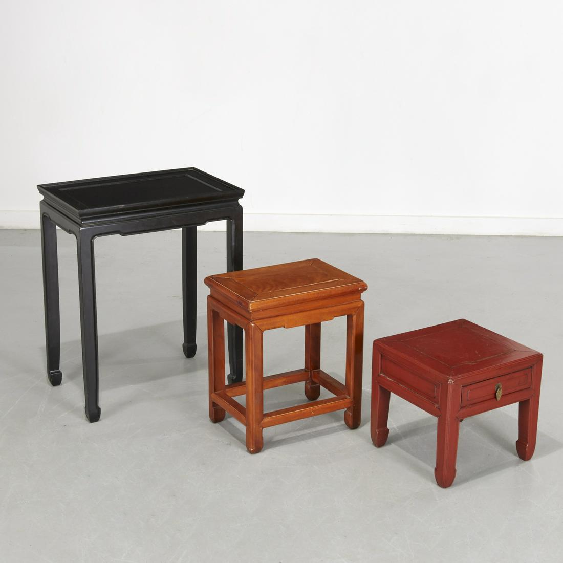 (3) Chinese style occasional tables (1 of 7)