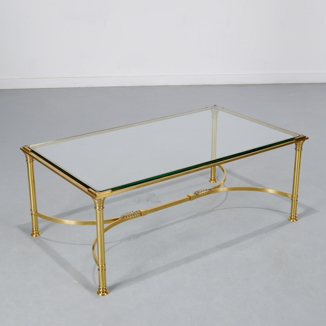 Maison Jansen style brass coffee table (1 of 6)