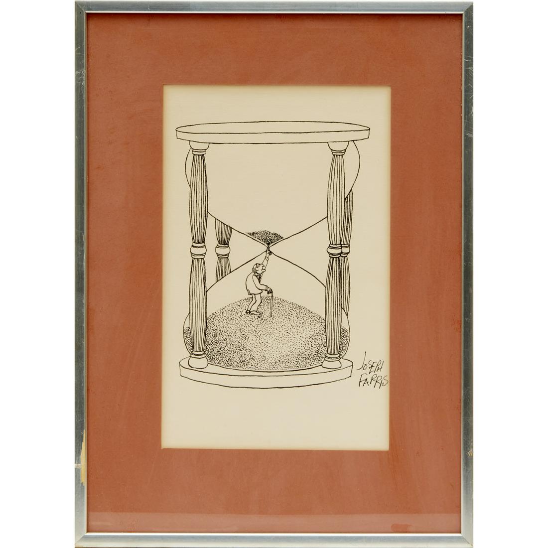 Joseph Farris, original cartoon drawing (1 of 5)