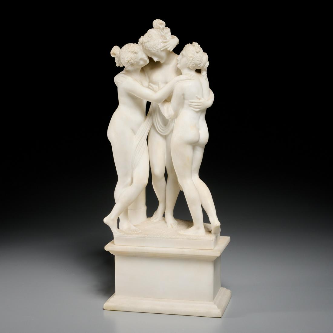After Antonio Canova, "Three Graces" sculpture (1 of 7)