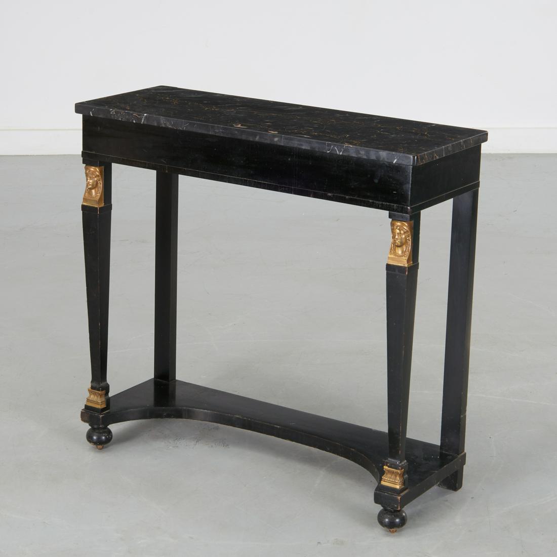 Egyptian revival style marble top console table (1 of 10)