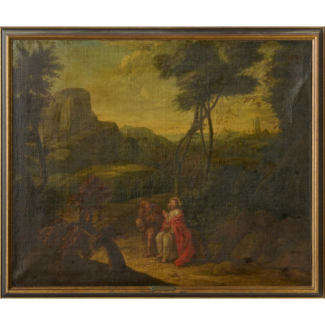 Flemish School, oil on canvas, Temptation (1 of 6)