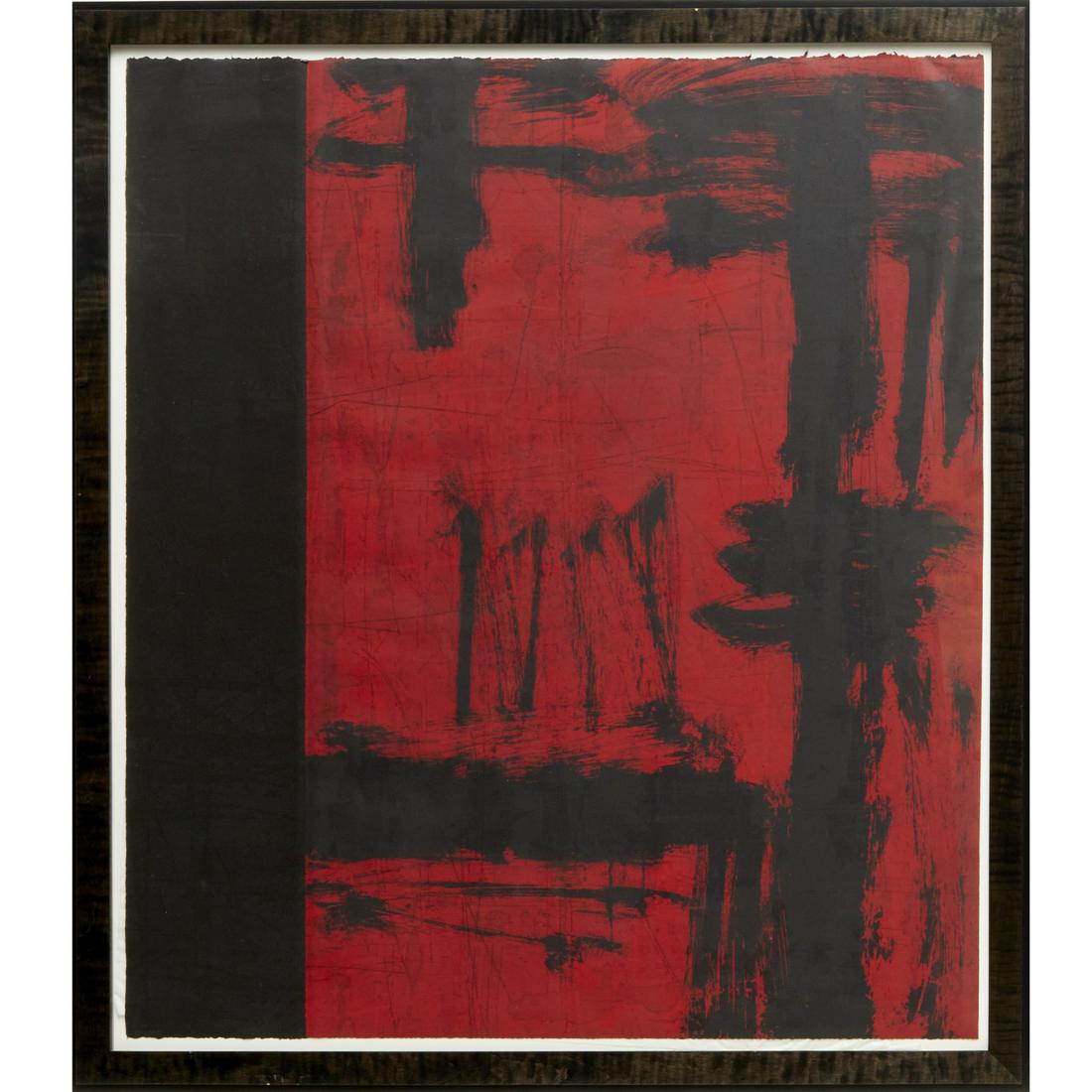 Japanese Modern School, large woodblock print (1 of 5)