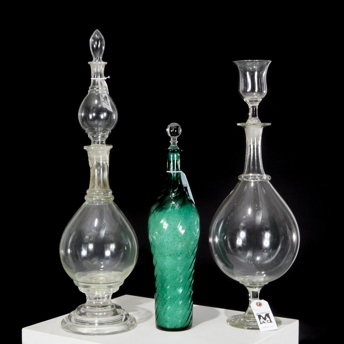 (3) Antique glass apothecary show globes (1 of 6)