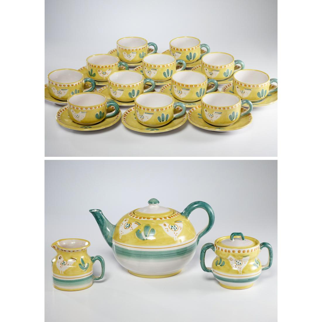 Solemente Vietri, 'Decoro Campagna' assembled set (1 of 7)