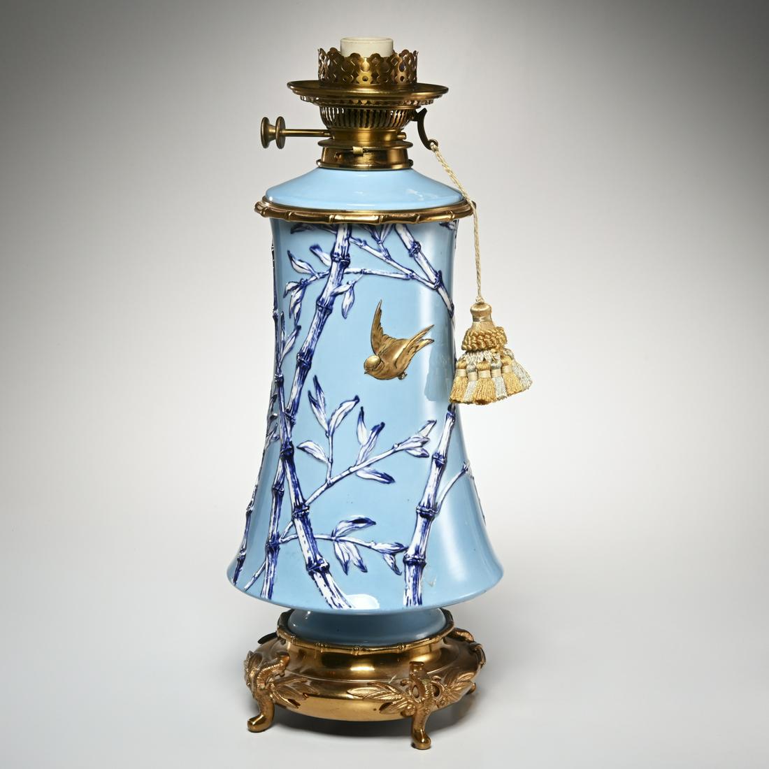 Aesthetic Movement porcelain fluid lamp (1 of 10)