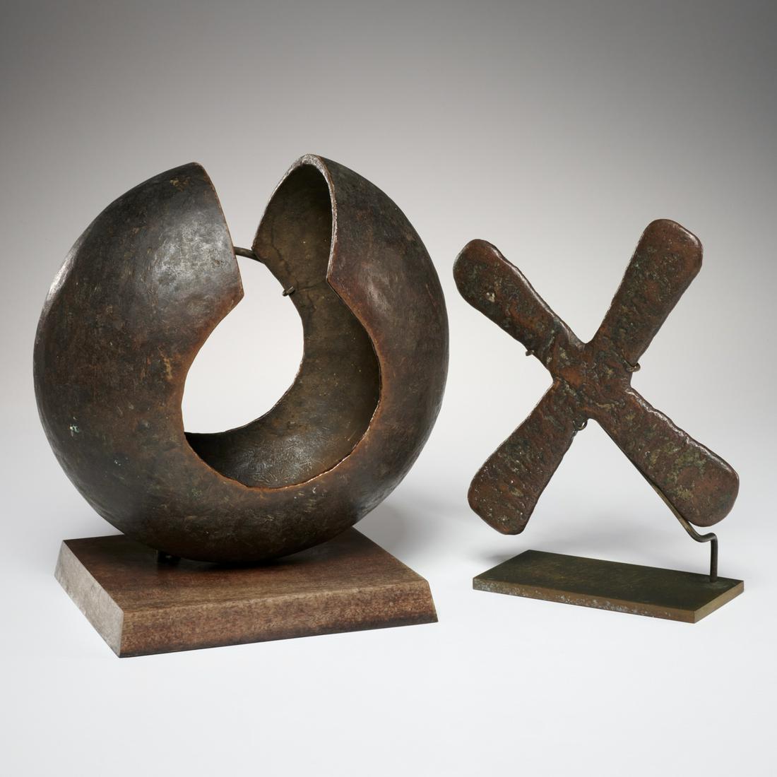 DR Congo, (2) large copper alloy currencies (1 of 5)