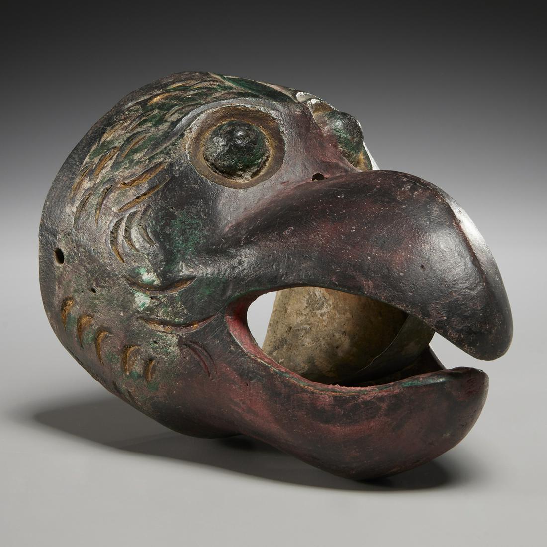 Tibetan wood carved Garuda mask (1 of 4)