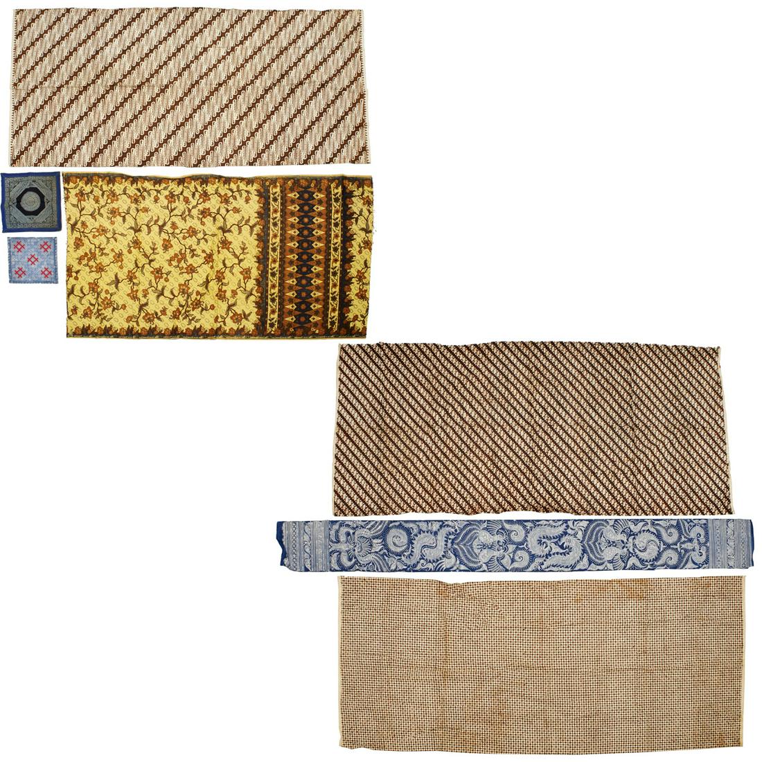 Group (7) vintage Indonesian batik textiles (1 of 8)