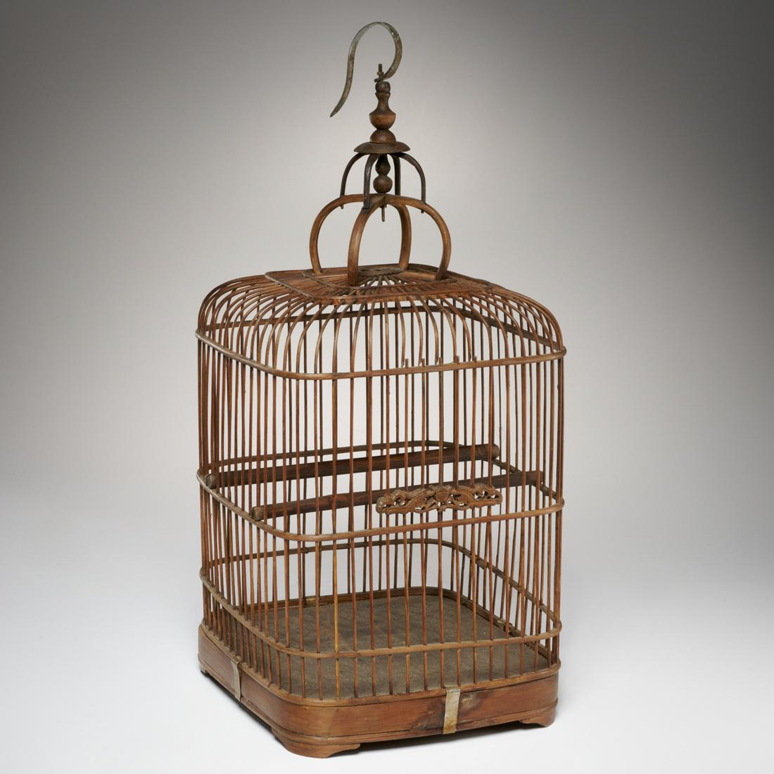 Antique Chinese bamboo birdcage (1 of 7)